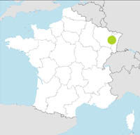 carte Partir FRANCIA : ALSAZIA-LORENA