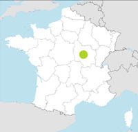 carte Partir FRANCIA : BORGOGNA