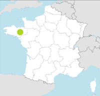 carte Partir FRANCIA : BRETAGNA