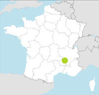 carte Partir FRANCIA : DROME ARDECHE