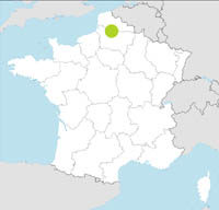 carte Partir FRANCIA : NORD