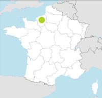 carte Partir FRANCIA : NORMANDIA