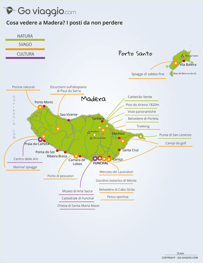 Carte des incontournables MADERA