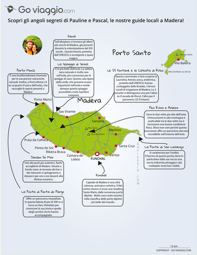 mappa Madeira angoli segreti