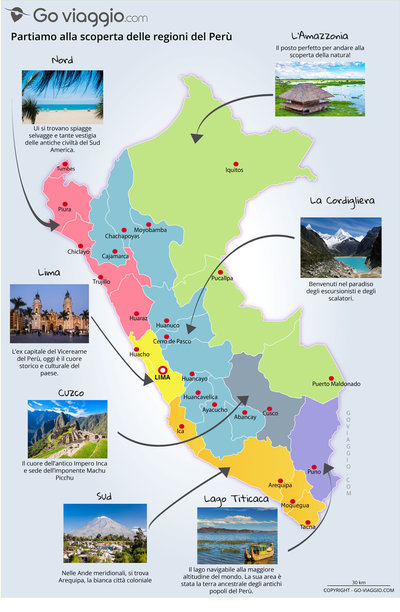 mappa Perù regione