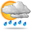 Forte pluie par intermittence