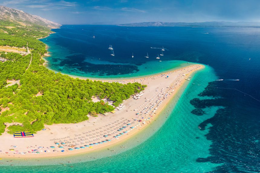 L'isola di Brač e la spiaggia di Zlatni Rat