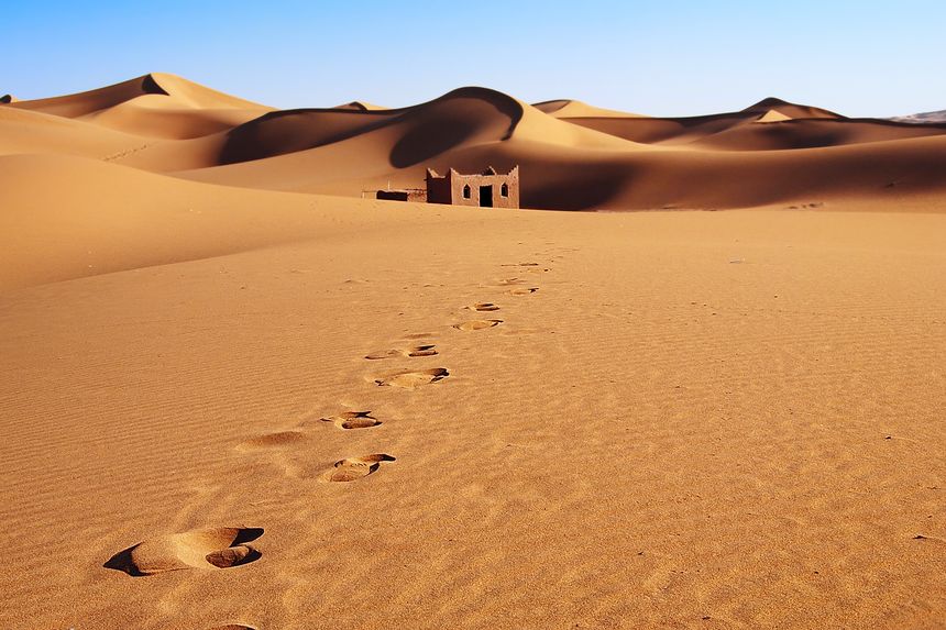 Les dunes de l'Erg Chebbi