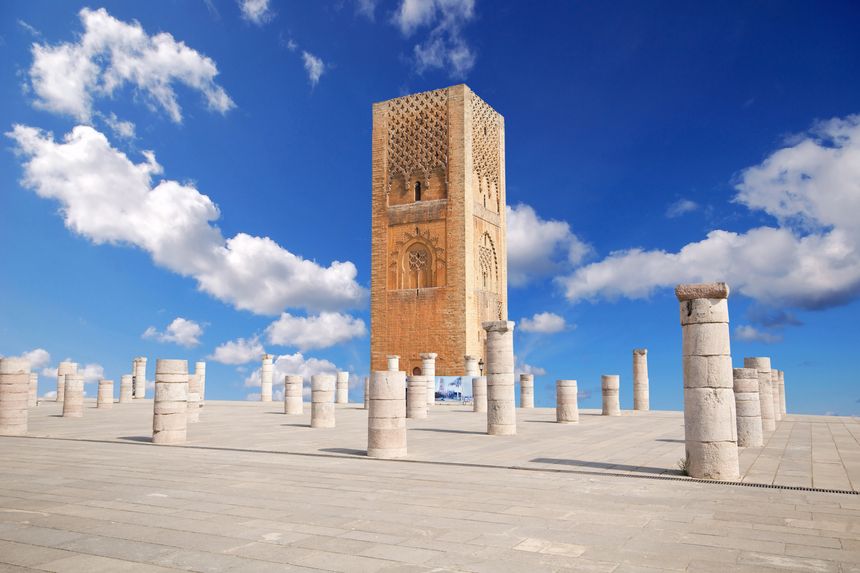 La Torre Hassan e il Mausoleo Mohammed V