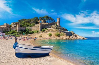 La plage de Tossa de Mar sur la Costa Brava