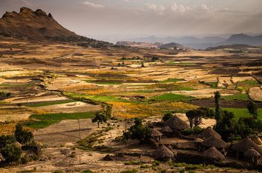 Paysage entre Mekele et Lalibela