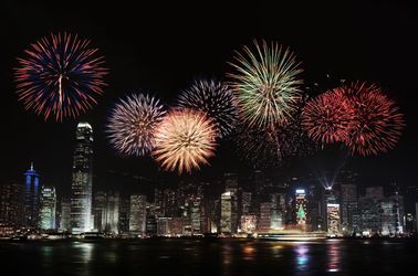 Les feux d'artifice du nouvel an chinois 