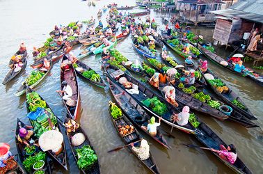 Le marché flottant de Banjarmasin