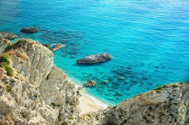 La plage de Capo Vaticano 