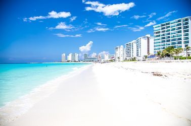 La plage de Cancún