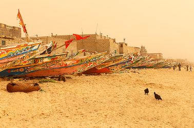 Bateaux de pêche à Saint-Louis