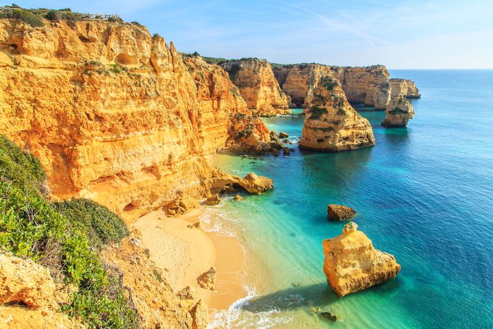 plage Praia da Marinha, Lagos 