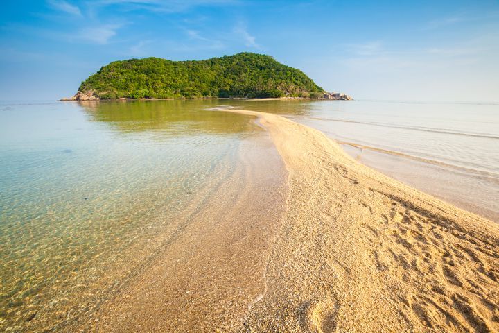 plage La spiaggia di Mae Haad a Koh Pha Ngan